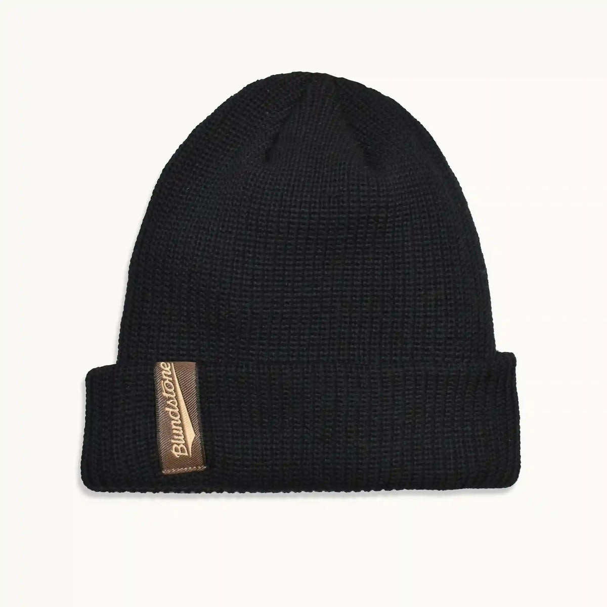 Black Wool Blend Beanie