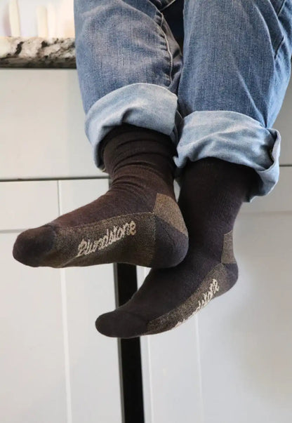 Coyote Brown Merino Wool Blend Socks