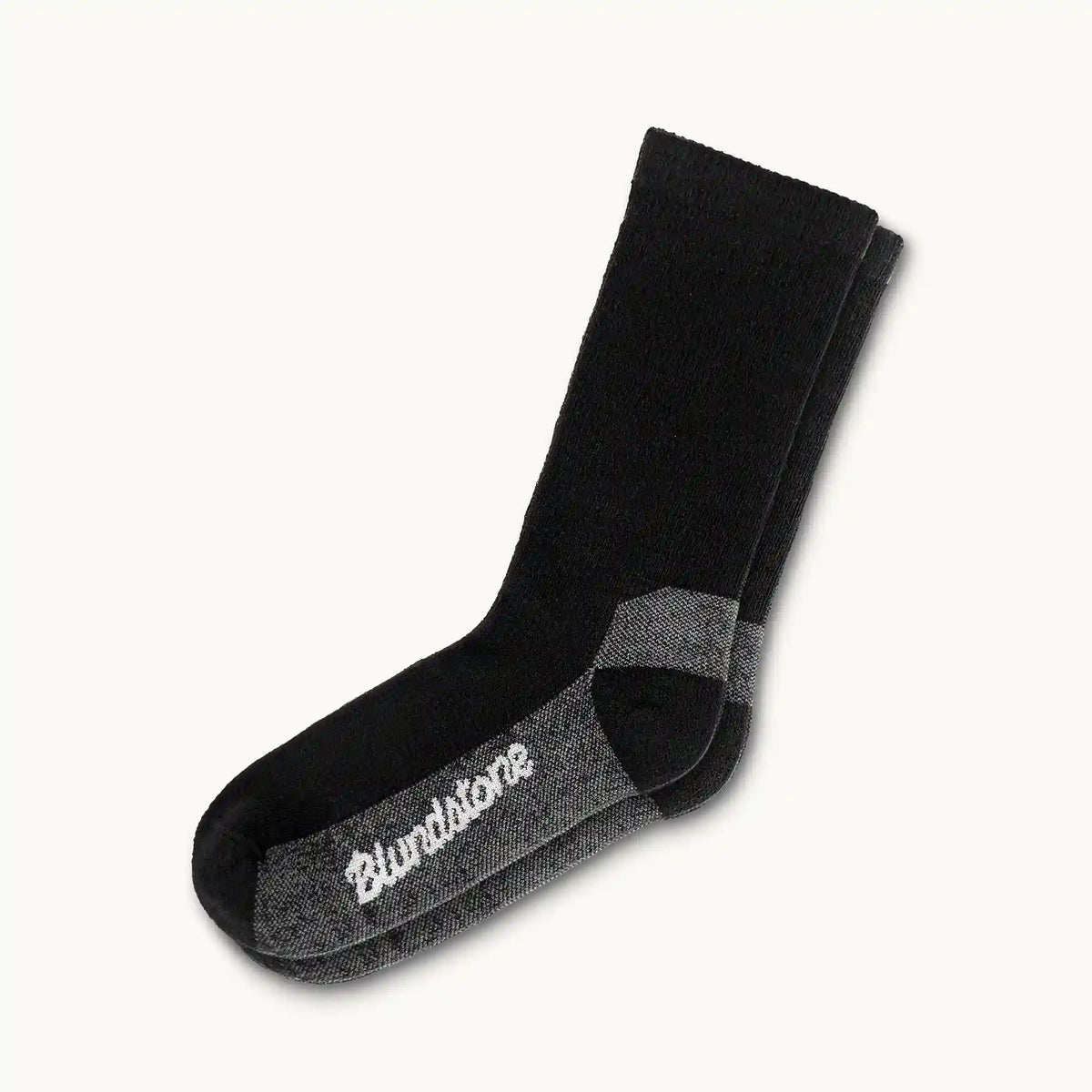 Black Merino Wool Blend Socks
