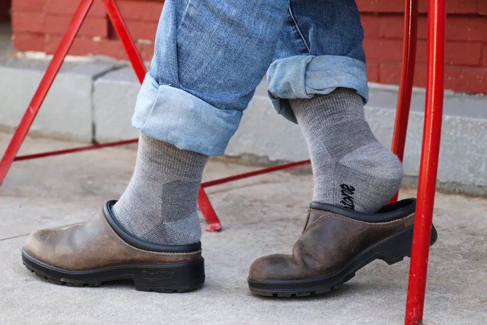 Forge Grey Merino Wool Blend Socks