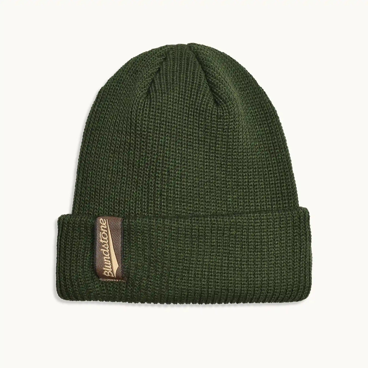 Green Wool Blend Beanie