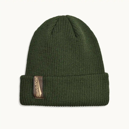 Green Wool Blend Beanie