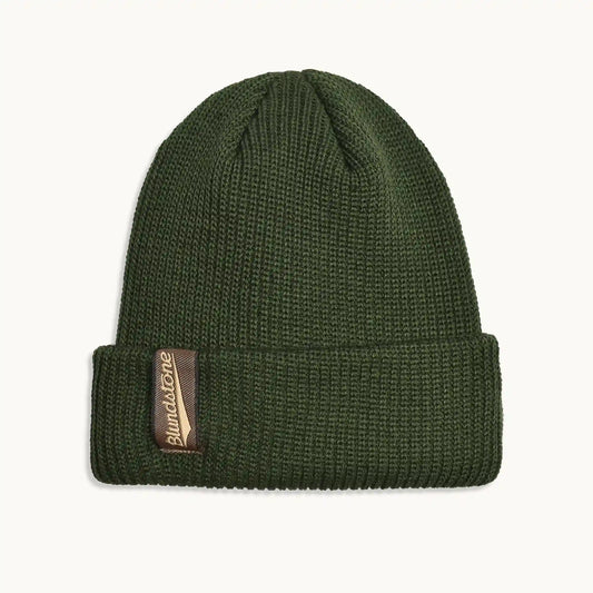 Green Wool Blend Beanie