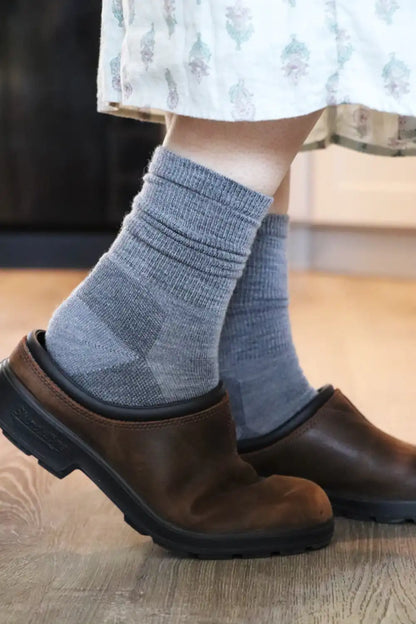 Forge Grey Merino Wool Blend Socks