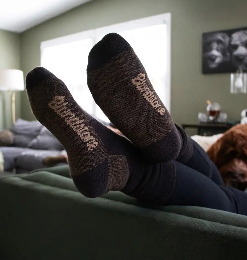 Coyote Brown Merino Wool Blend Socks